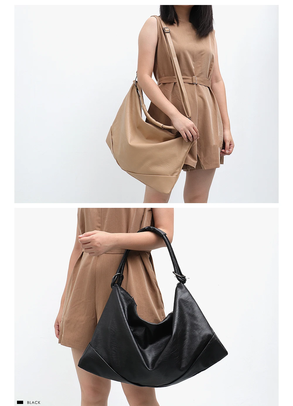 CEZIRA, большие сумки Хобо для женщин, веганская кожаная сумка на плечо, мягкая высококачественная искусственная кожа, модная Повседневная стильная женская сумочка, сумка через плечо