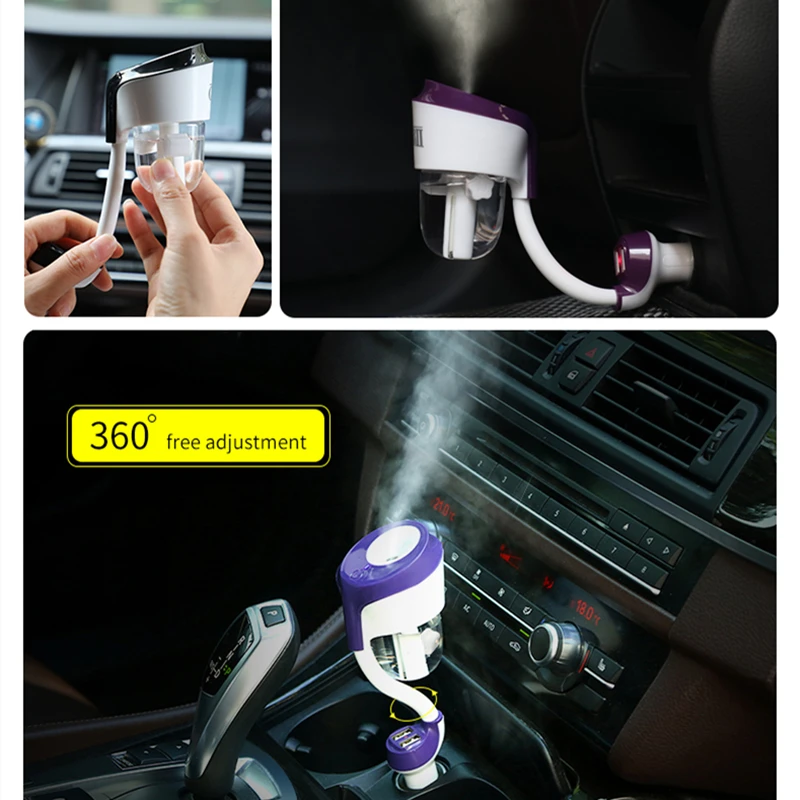 USB Car Essential Oil Diffuser Mini Portable Aromatherapy Cologne taste