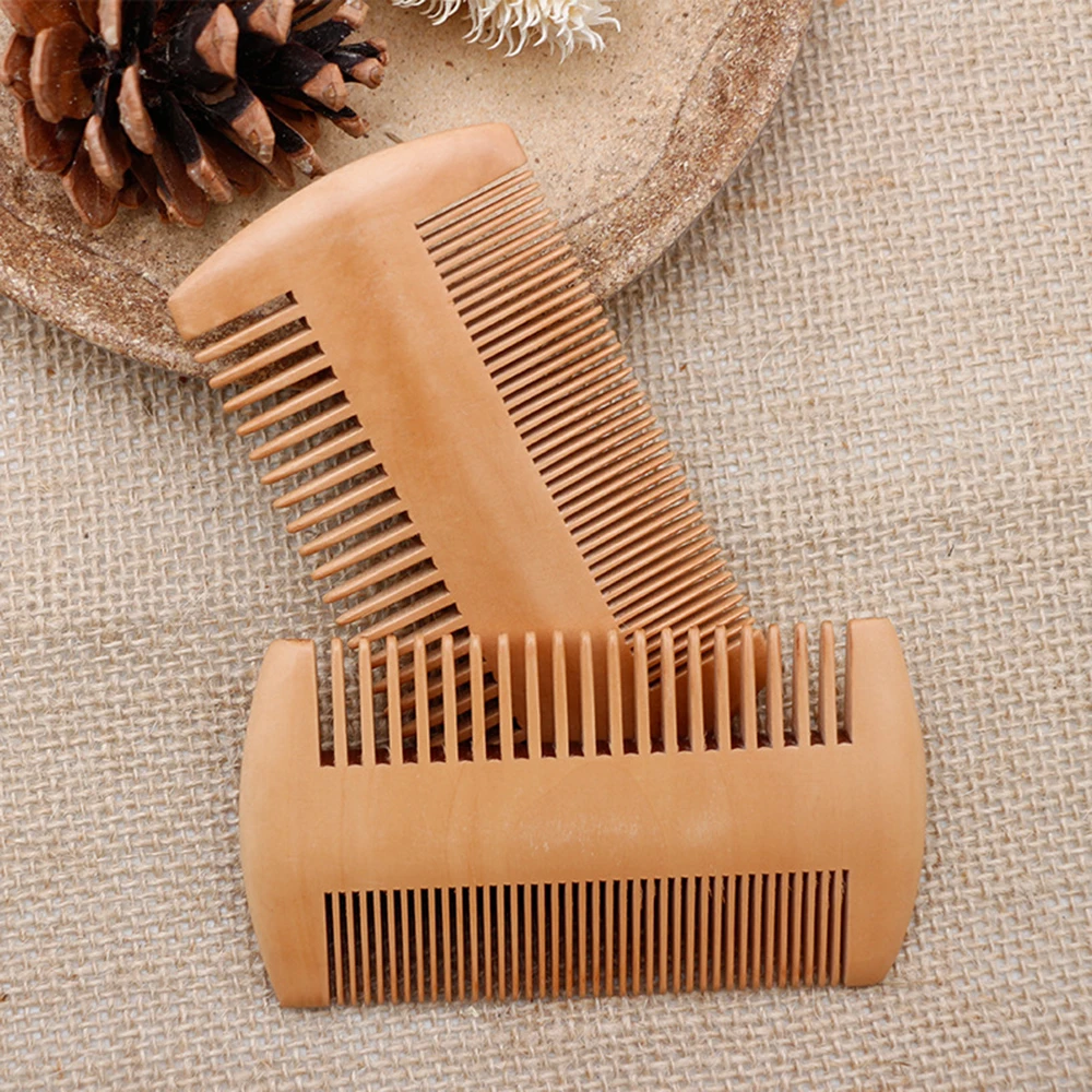

Beard styling template beard 1 pcs wood comb men's shaving tools comb hair beard trim template comb Double-sided comb beard