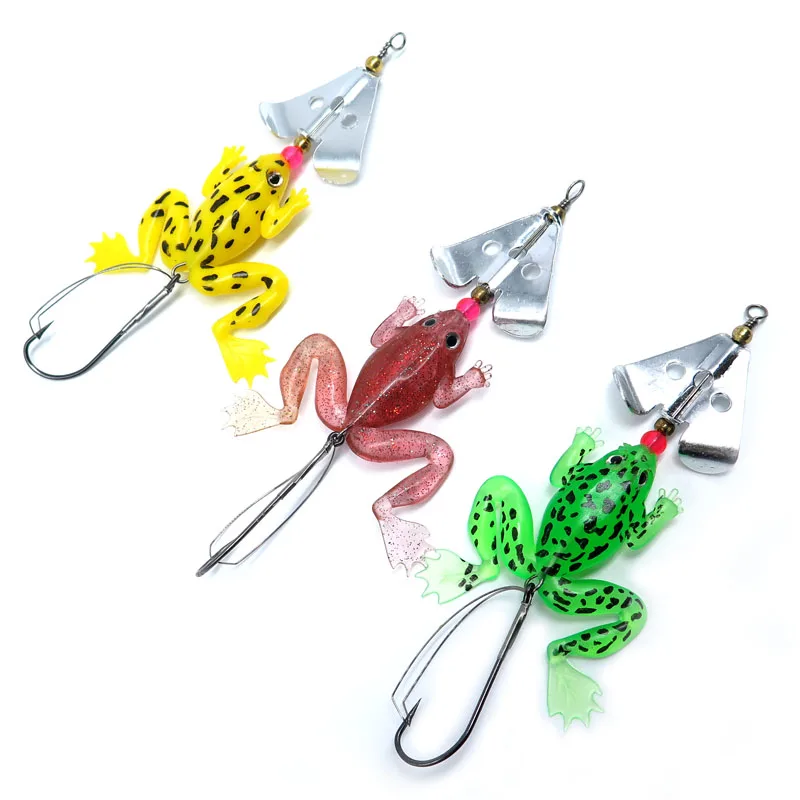 Buy 3pcs/lot frog soft lure bait 8cm/6.2g Plastic Soft