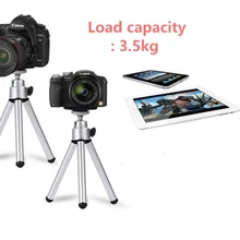 Amopofo мини штатив алюминиевые металлические треноги подставка крепление для телефона с зажимом для телефона штативы для iPhone 5S/6/6s/7/8