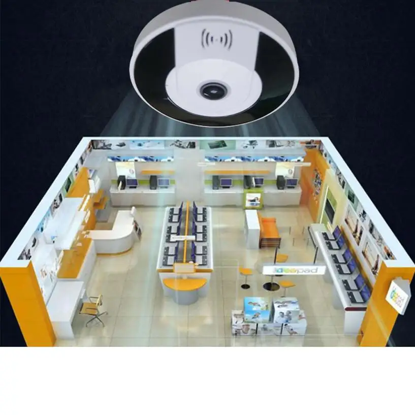 

HIPERDEAL Accessories Parts Remote Control 3D-VR360 Mini 360 Degree Panoramic Wireless Wifi IP Fisheye Camera Audio 1080P dec27