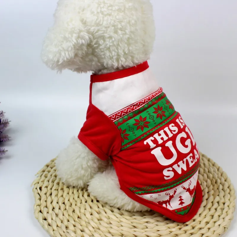 

Christmas Dog Clothes for Dogs Chihuahua Winter Dog Christmas Costume Pet Clothes Warm Pet Cat Hoodie Coat Clothing SZ