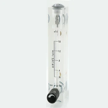 

0.16-1.6m3/h 1/2" BSPT Male Thread PMMA Panel Type Gas Float Flowmeter Air Flow Meter Rotameter With Control Valve