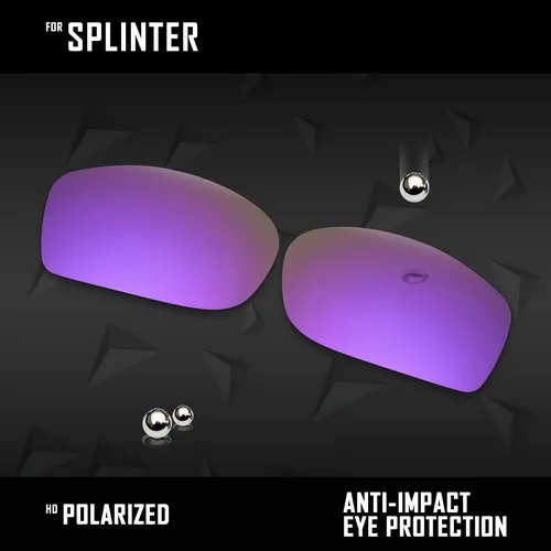 OOWLIT линзы для замены солнцезащитных очков Оукли Splinter Поляризованные-разноцветные - Lenses Color: Violent Purple