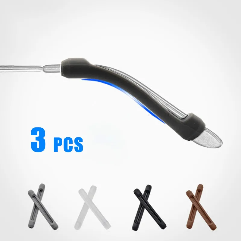

3Pairs/Lot Glasses Sunglasses Slip Sets Glasses Leg Sets Anti Slip Silicone Ear Hook Temple Tip Holder Hook Glasses Accessory
