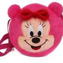 Милая плюшевая сумка на одно плечо с изображением мышки из мультфильма для девочек, цветок и кот