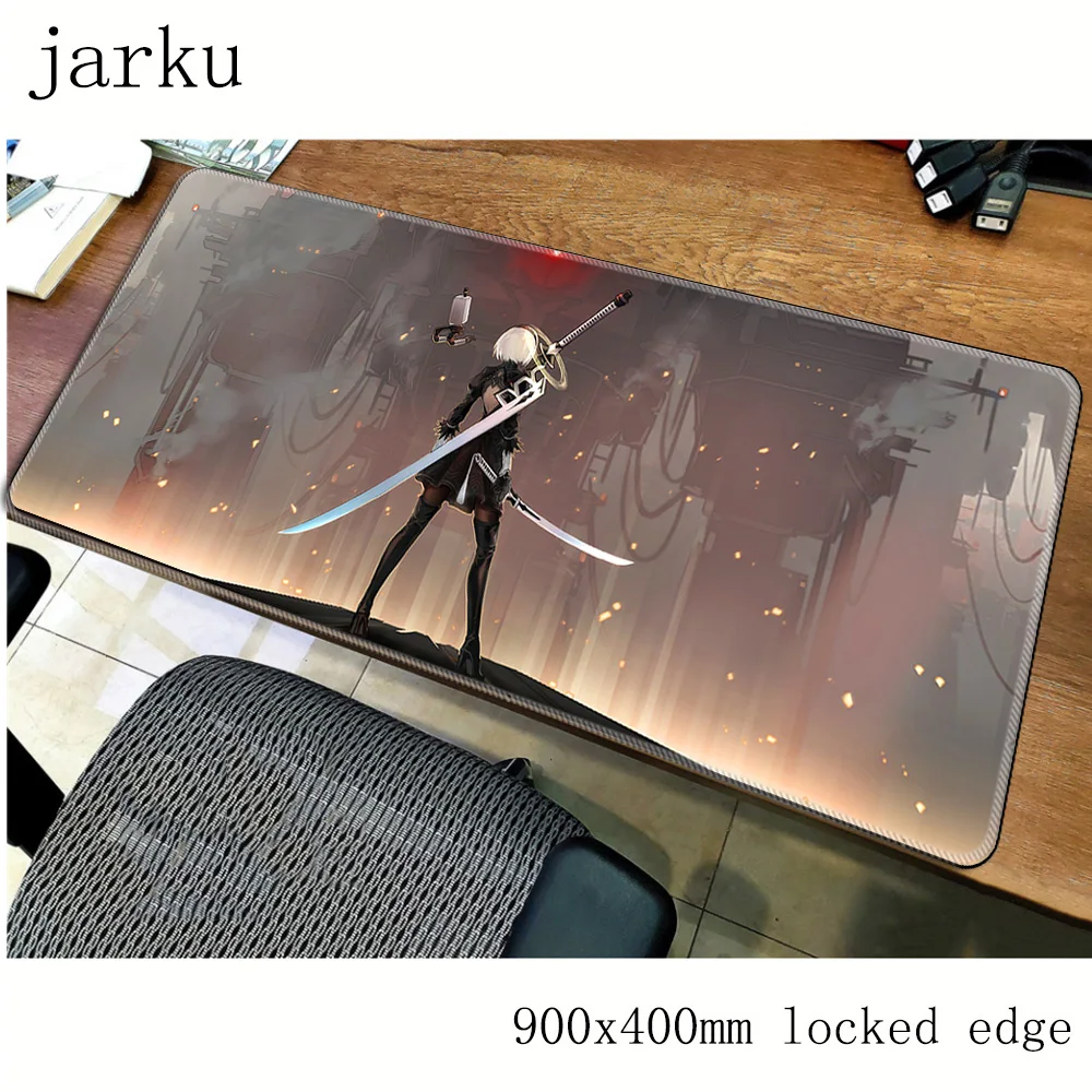 Nier automata коврик для мыши геймер 900x400 мм notbook большой игровой модный ПК настольный