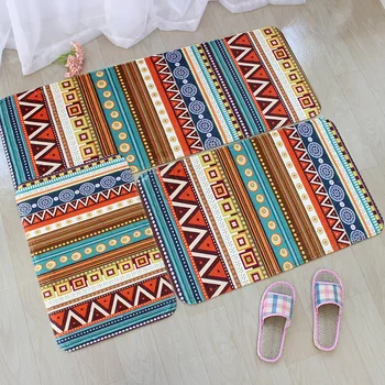 

Flannel Fleece Bohemian Carpets for Living Room Anti-Slip Doormat Indoor Kitchen Mat Balcony Bathroom Carpet Bedside Rugs Karpet