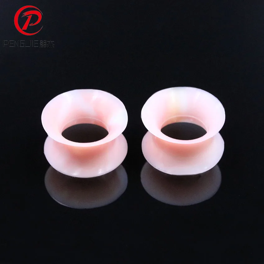 2PCS Pink Silicon Ear Expender Fantastic Body Piercing Jewelry Ear