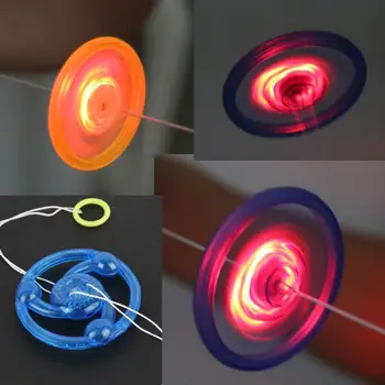 

2019 New LED Light Toy Hand Pull Luminous Flashing Rope Flywheel Toy Novelty For Children's Birthday Gift