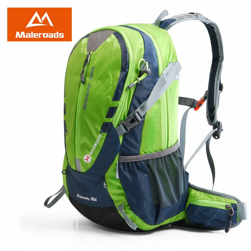 Maleroads 30L рюкзаки для походов, походная сумка, велосипедный рюкзак, походная сумка, водонепроницаемая Ультралегкая дорожная сумка - Цвет: Green
