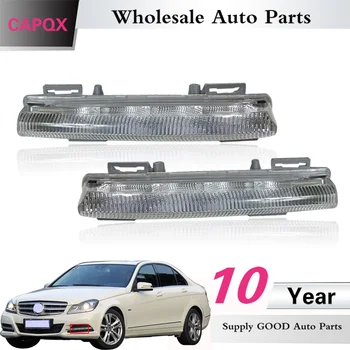 

CAPQX For W204 C-class C180 C200 C260 C280 C300 11-13 Front bumper LED Car Light Fog Light DRL Daytime Running Light Fog Lamp