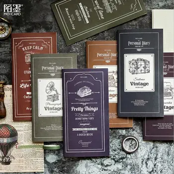 

24 Sheets Vinatge Work n32 n48 Diary To Do List /Grid Creative School Children White-collar Student Supply n04 Blank Notebook