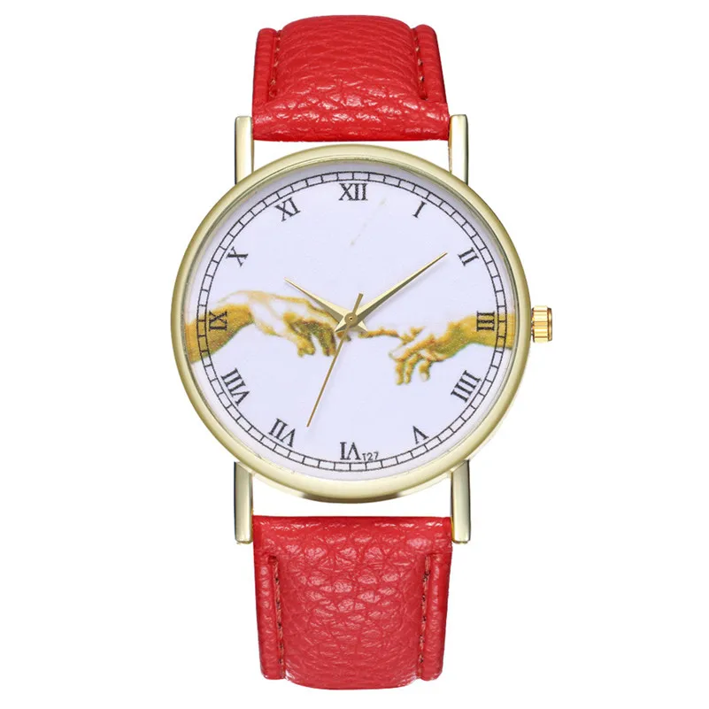 New Arrival, 2018 Watches Women fashion leather female watch vintage watch dress watches printed retro relogio reloj montre M23 (5)