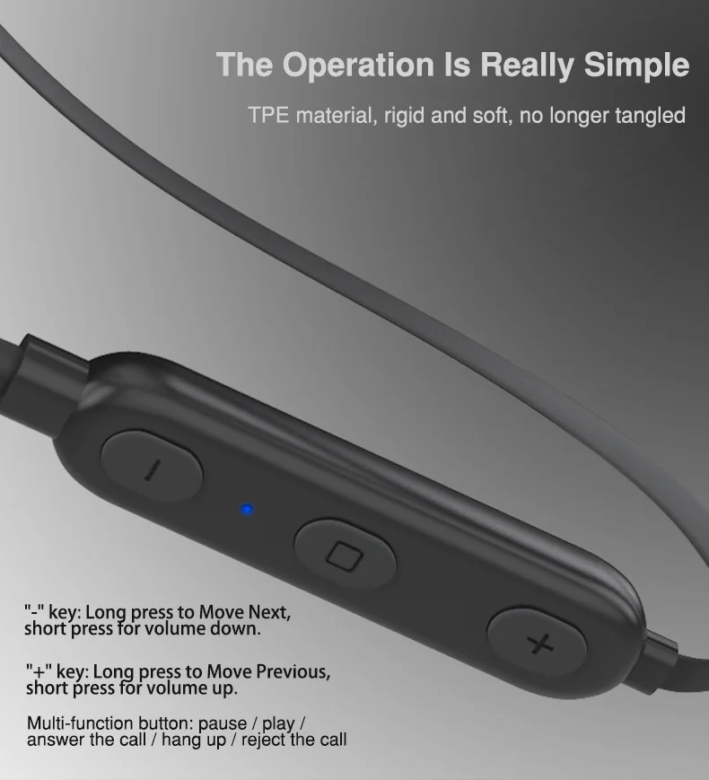 Magnetic Switch Sports Bluetooth Earphones Active Noise Cancelling Wireless Bluetooth Earpiece Headphone Headset with Microphone (5)