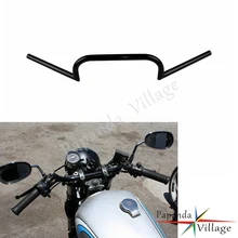 Papanda мотоцикл черный 7/" настраиваемый руль Clubman 22 мм ручки для Harley Touring Road King Bobber Chopper