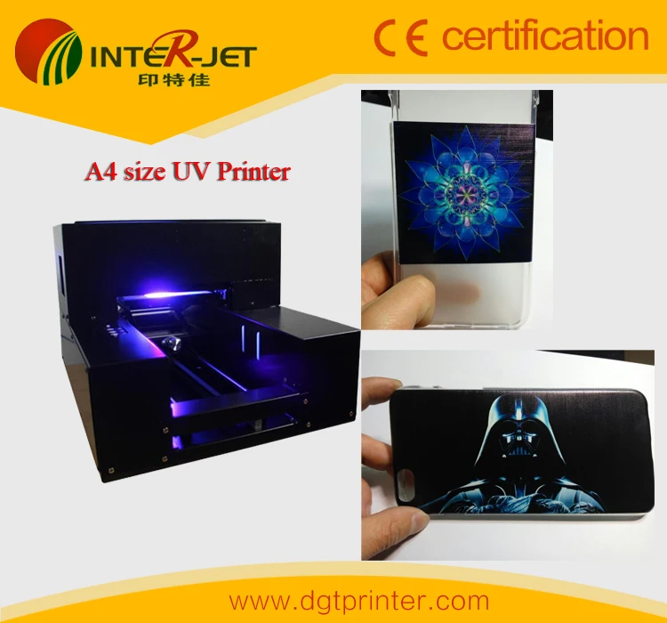 Mini A4 UV printer , UV printer without coating for phone case printing with 3D printing effect , Fedex Shipping Free