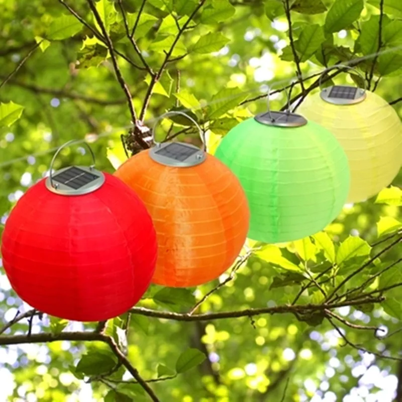 

LED Solar Panel Hanging Lanterns Lights New Year Christmas Garland Waterproof Garden Outdoor Festive Lamp Luminaria Decoration