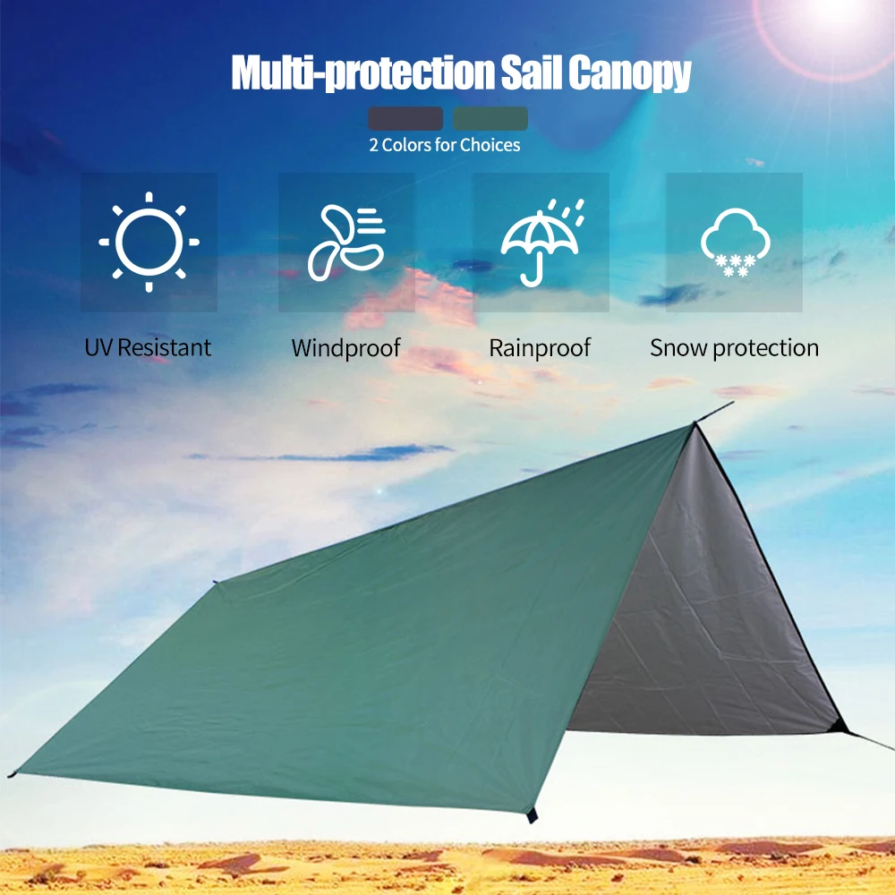 

Waterproof hammock tarp rain fly outdoor camping tent sun shelter for camping hammock outdoor Patio Garden Backyard Beach