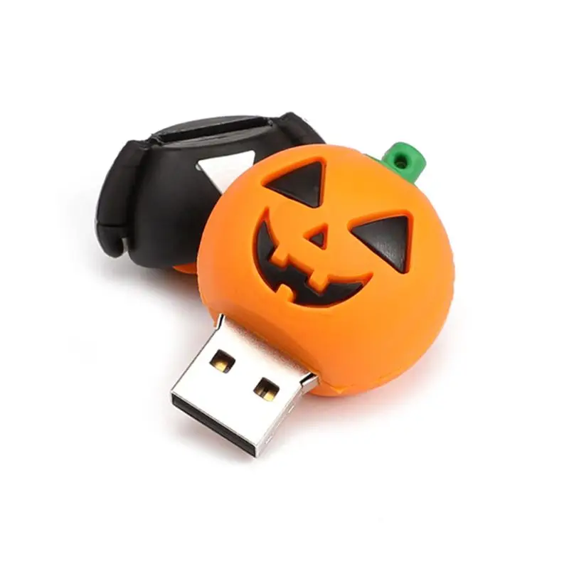 Flash Drive 16/32/64GB Pen Drive USB2.0 Cartoon Mr. Pumpkin Memory Stick Gift