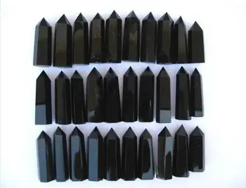 

30 NATURAL obsidian quartz crystal point healing