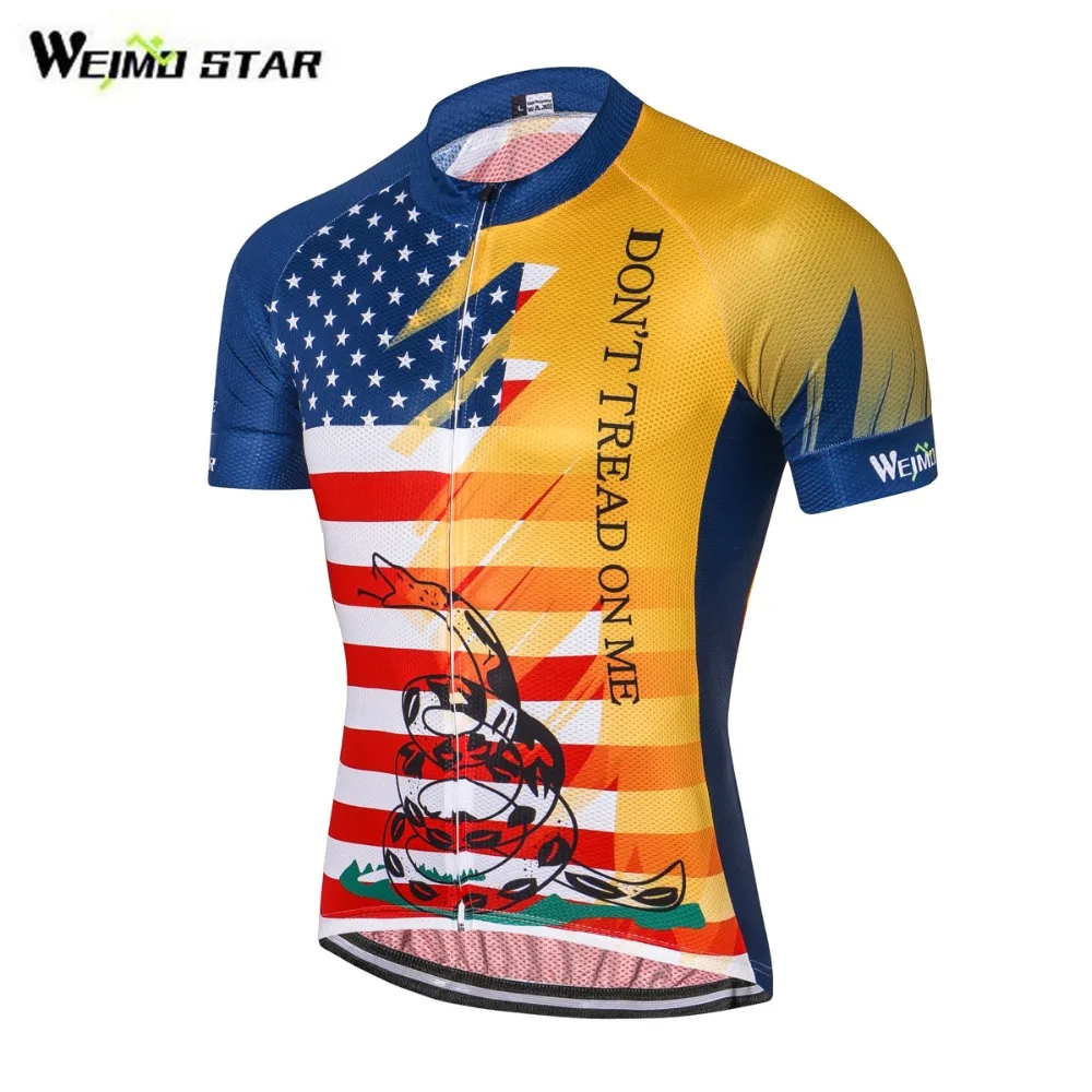 Weimostar USA Pro Team Велоспорт Джерси Ropa Ciclismo 2017 MTB Велосипедный Спорт Велосипедная форма лето велосипед Джерси рубашка Майо Ciclismo