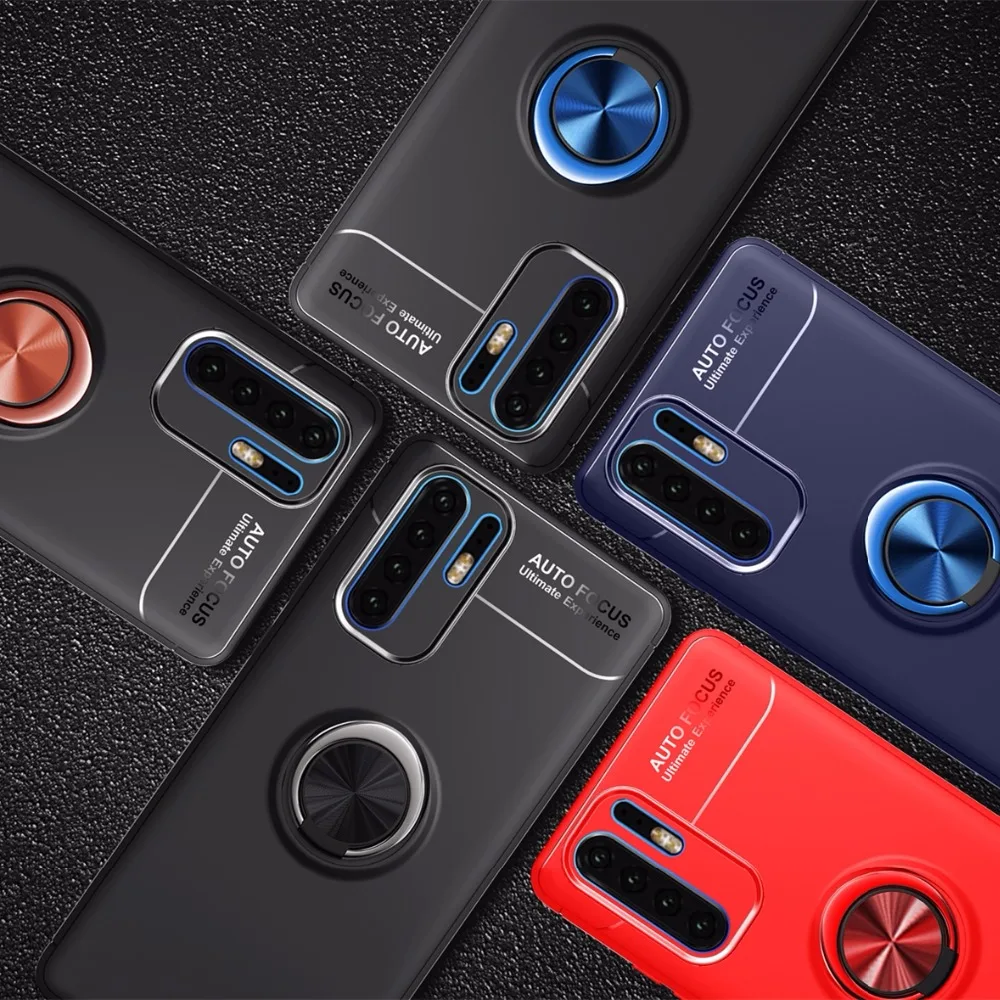 Luxury Car Magnetic Ring Soft Case On The For Huawei P30 Pro P20 Lite Full Cover For Huawei P20 P30 TPU Shockproof Bumper Case