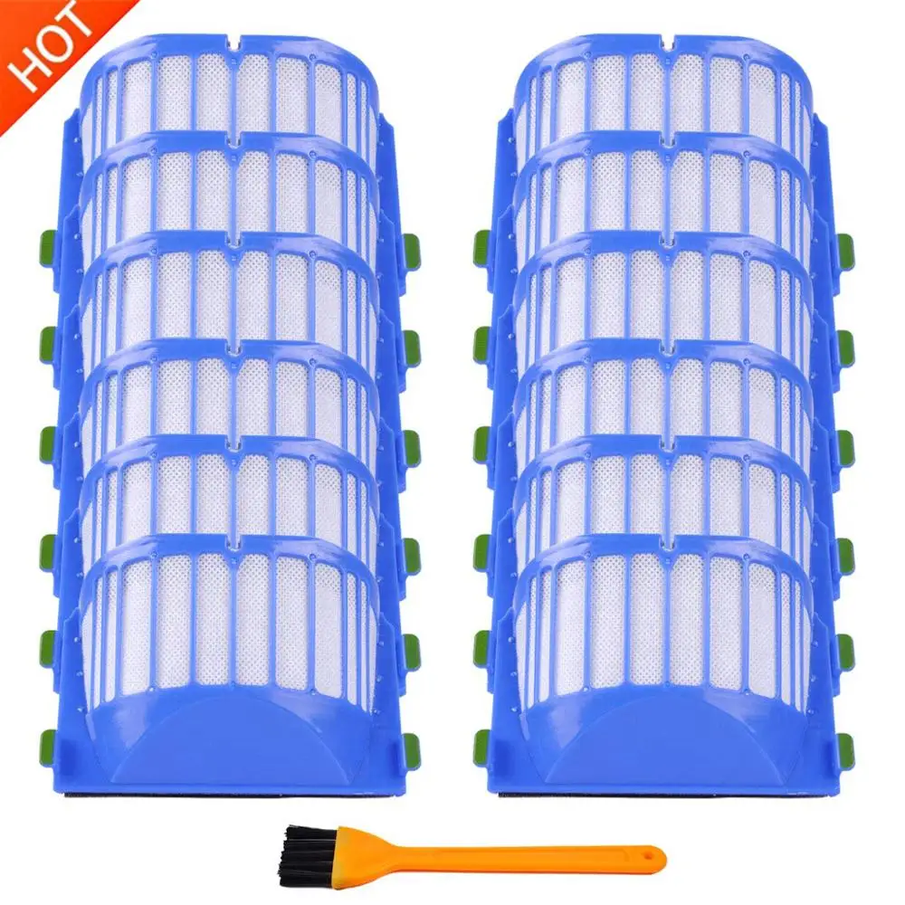 

12 Pcs Replacement Parts Aero Vac Filters for iRobot Roomba 500 600 Series 550 595 614 620 630 650 655 660 665 Vacuum Accessory