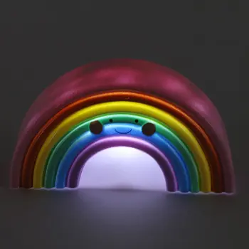 

Beautiful Smile Face Rainbow Led Night Lights Battery Desk Lamps Kids Gifts For Baby Room Nursery Decor