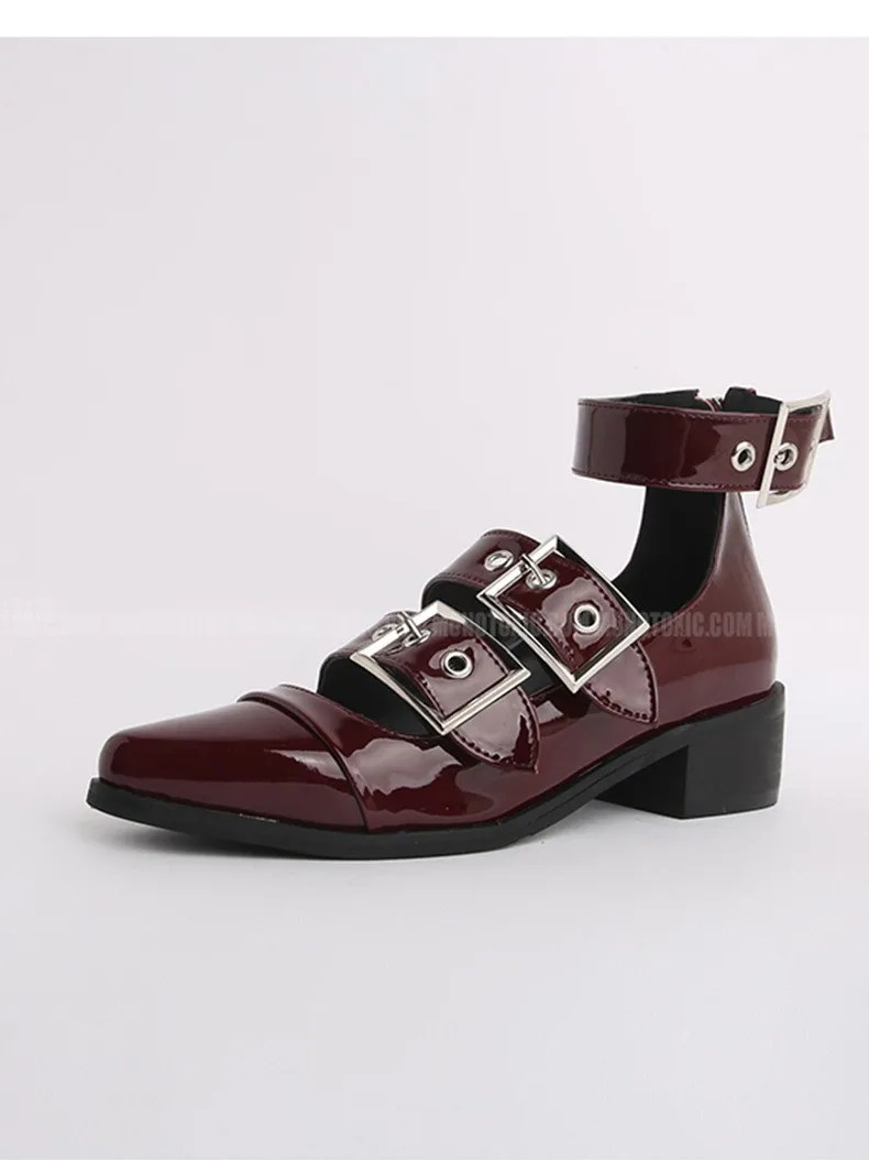 

Hot Selling Women Point Toe Flat Shoes Casual Classic patent leather wine red causal pointed toe bow knot flat loafer lady shoes