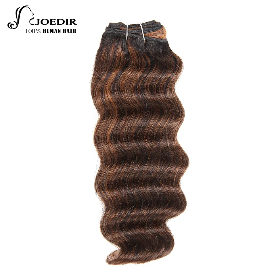Joedir волос глубокая волна 100% человеческих волос Связки блондинка бразильские волосы волна Связки 1 шт. F1b/30 Бесплатная доставка