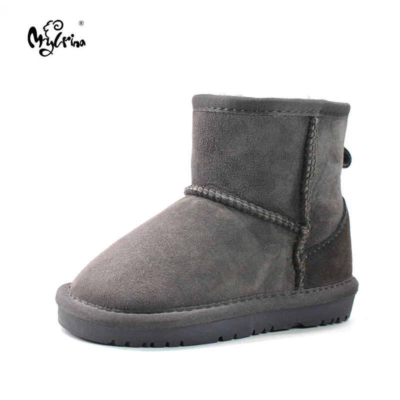Top Quality 100% Genuine Sheepskin Leather Children Boots Boys Girls Brand Natural Fur Snow Boots Fashion Kids Ankle Boots Top Quality 100% Genuine Sheepskin Leather Children Boots Boys Girls Brand Natural Fur Snow Boots Fashion Kids Ankle Boots
