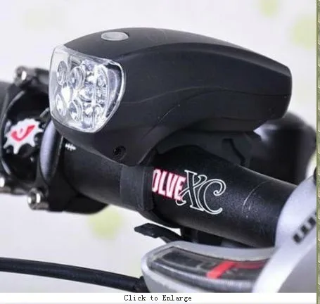 Cycling Bike Bicycle Super Bright 5 LED Front Head Light Lamp Flashlight 3 modes
