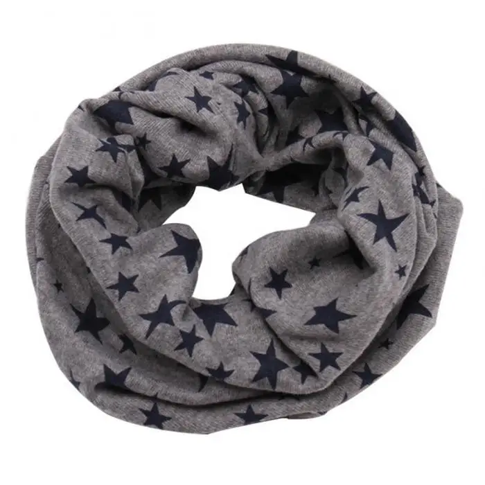 Детский шарф; шарфы; теплые петли; шейный платок со звездами; модные удобные для зимы; TY66