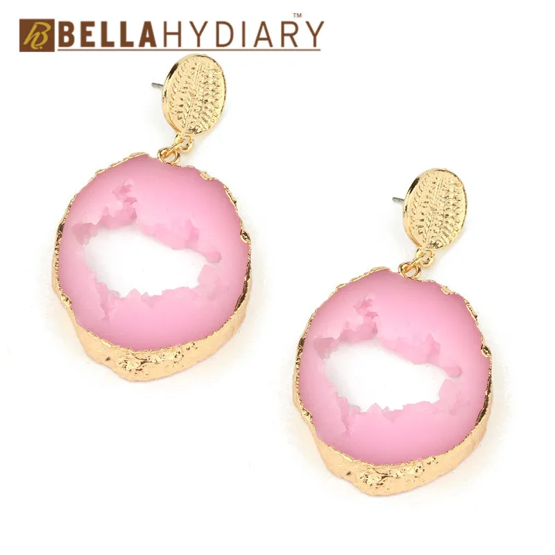 Druzy earrings resin earrings jewelry Ohrringe bijoux earings earring earing pendientes brinco big earrings vintage jewelry wedding earrings geometric earrings long earrings gifts for women (4)