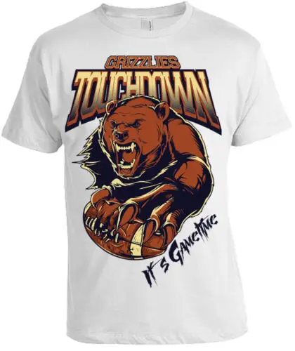 Touchdown Футболка Мужская s wo Мужская s grizzlies медведь США Американский футбол крутая Повседневная футболка мужская Унисекс Новая модная