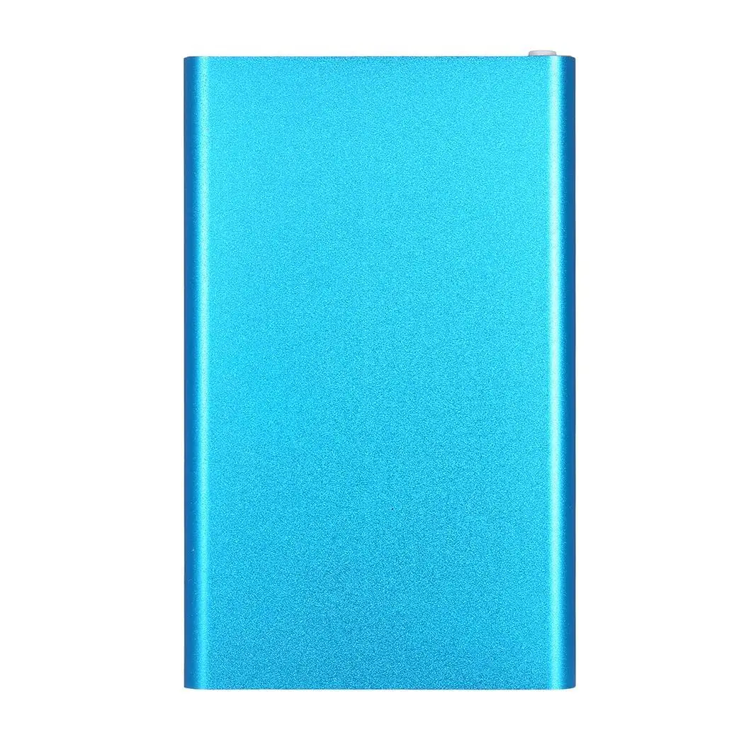 Ультратонкое портативное зарядное устройство 4000 мАч, Внешнее зарядное устройство для Xiaomi iPhone huawei samsung, повербанк - Цвет: blue