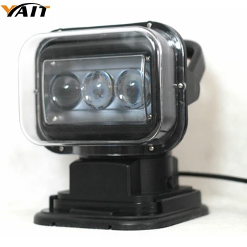 

Yait 7 inch wireless remote control rotation light 60w led search light 4x4 headlight for off-road boat vehicle marine searching