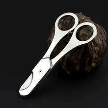 Новые 1 шт. серебряные ножницы из нержавеющей стали нож для обрезки сигары аксессуары для сигар для курения 11 см L Размер