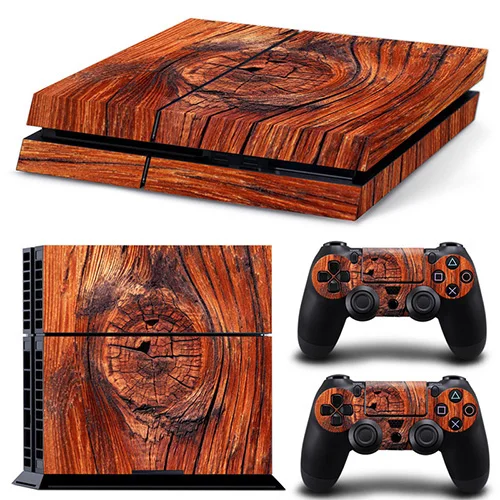 1689 Деревянные конструкции-2 ПВХ кожи Стикеры для PS4 консоль и контроллеры Стикеры s - Цвет: 1689