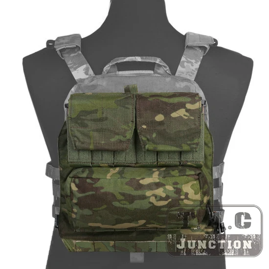 Emerson Tactical Pack Zip on Panel EmersonGear Plate Carrier Zip on Back Bag w/ Magazine Pouches