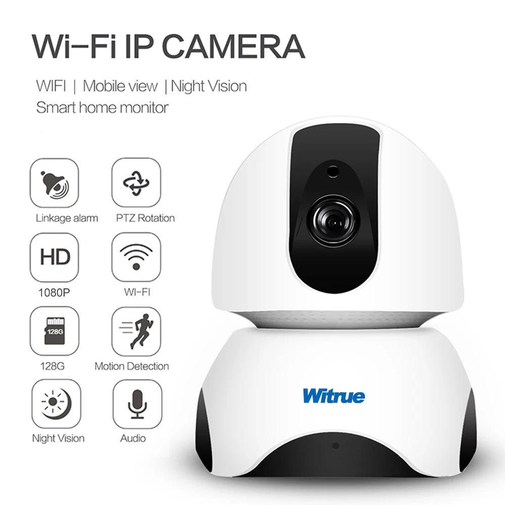 

Wifi Camera 1080P IP Camera Wireless Two Way Audio TF Card Storage IR Night Vision Baby Monitor Smart Home Mini CCTV Camera