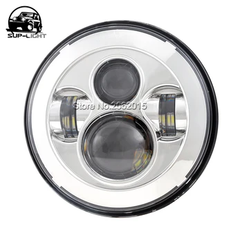 

(8 pieces/lot) 7 Inch 45w H4 H13 adapter longlife Led Hi/Lo Beam headlamp for JEEP Motorcycles 4x4 Offroad Vehicles