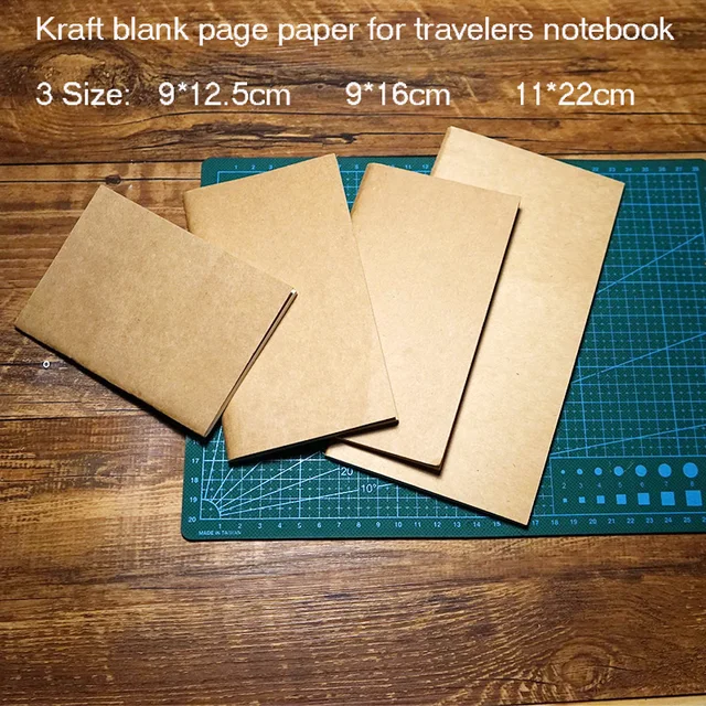 kraft blank page paper