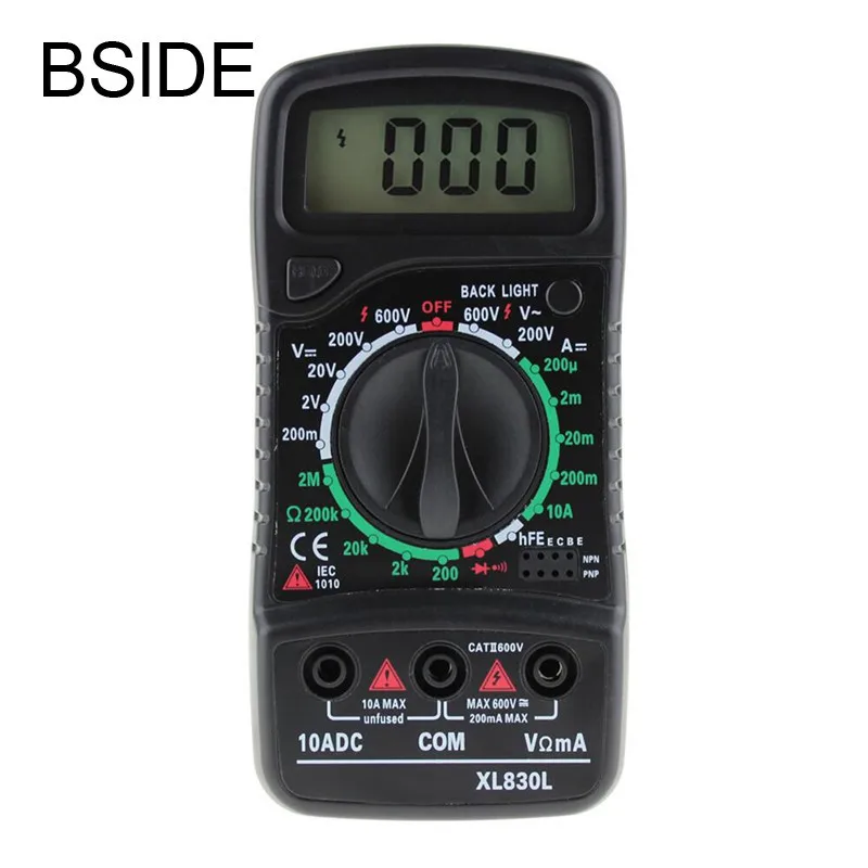 

XL-830L Digital LCD Multimeter Voltmeter Ammeter AC/DC/OHM Volt Current Tester