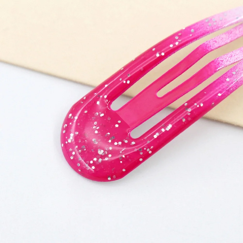 1 PC Glitter Gradient Color Girls Baby Hairpins Hair Clips Kid Barrettes Bobby Pins Headwear Children Accessories Baby BB Clips