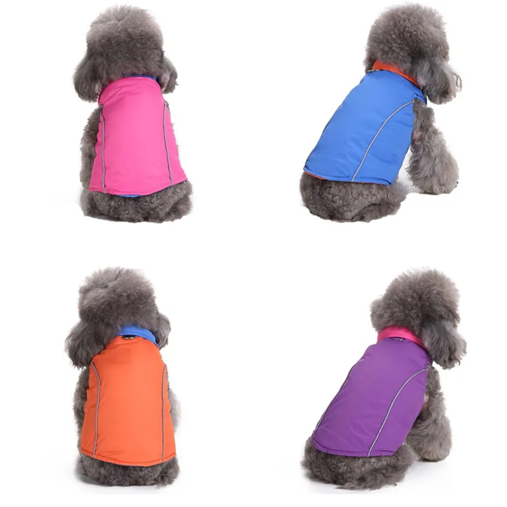 

ISHOWTIENDA Pet Dog Cat Puppy Winter Warm Clothing Costume Jacket Coat Apparel autumn/winter polyester bule pink dog coat