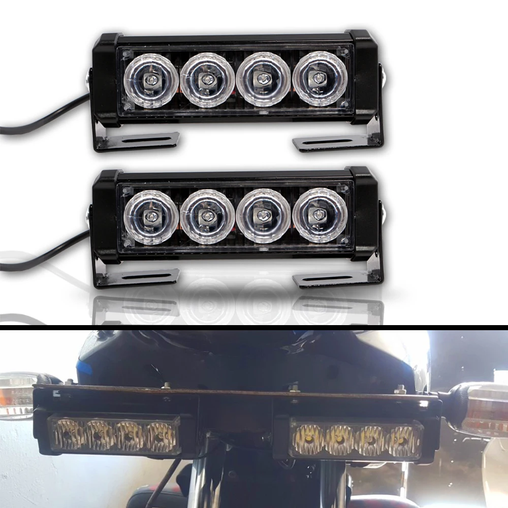 Ю. М. E яркий 2x 4smd DRL мигающий светодиод аварийного Предупреждение лампы полиции
