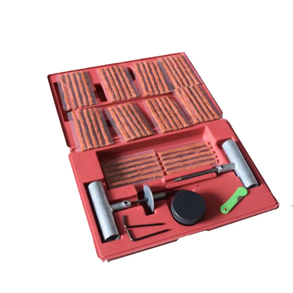 

57pcs Wheel Tire Repair Kit DIY Flat Tire Repair Tool for Car Truck Motorcycle Home Plug Patch Garage Tools